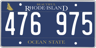 RI license plate 476975