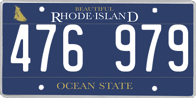RI license plate 476979