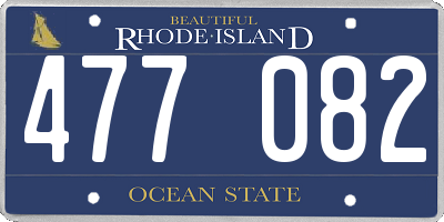 RI license plate 477082
