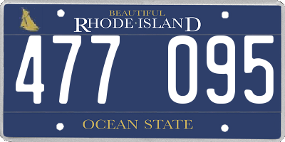 RI license plate 477095