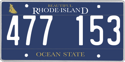 RI license plate 477153