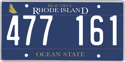 RI license plate 477161
