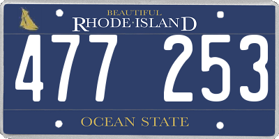 RI license plate 477253