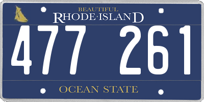 RI license plate 477261
