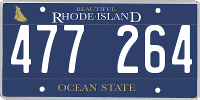 RI license plate 477264