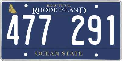 RI license plate 477291