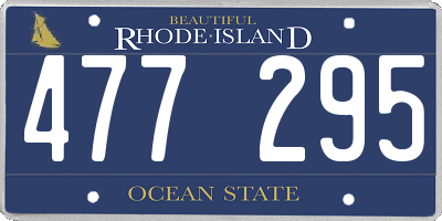 RI license plate 477295