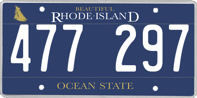 RI license plate 477297
