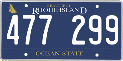 RI license plate 477299