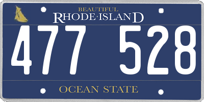 RI license plate 477528