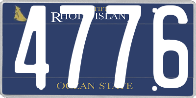 RI license plate 4776