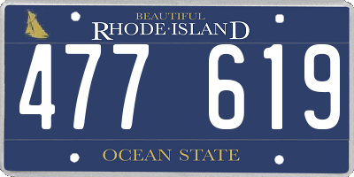RI license plate 477619