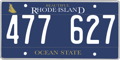 RI license plate 477627