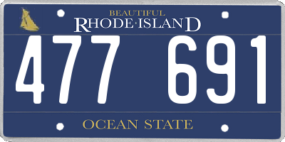 RI license plate 477691