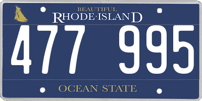RI license plate 477995
