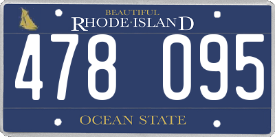 RI license plate 478095