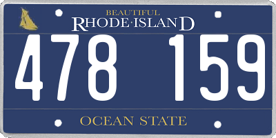 RI license plate 478159