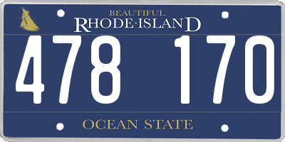 RI license plate 478170
