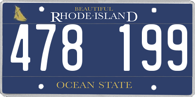 RI license plate 478199