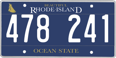RI license plate 478241