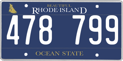 RI license plate 478799