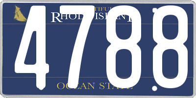 RI license plate 4788