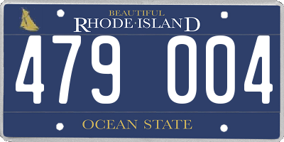 RI license plate 479004