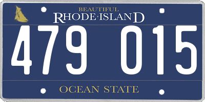 RI license plate 479015