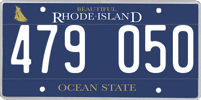 RI license plate 479050