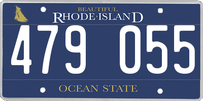 RI license plate 479055