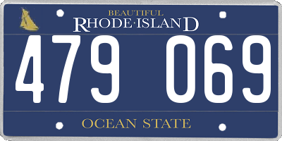 RI license plate 479069