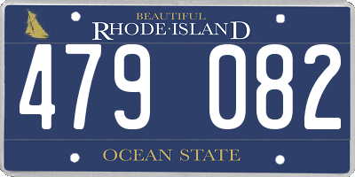 RI license plate 479082