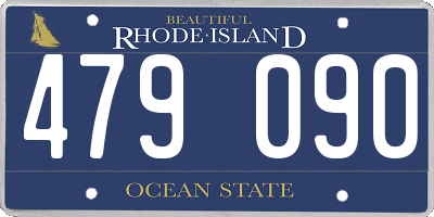 RI license plate 479090