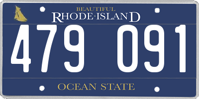 RI license plate 479091