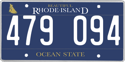 RI license plate 479094