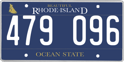 RI license plate 479096