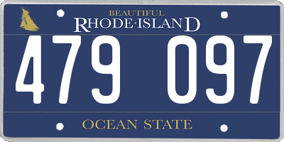 RI license plate 479097