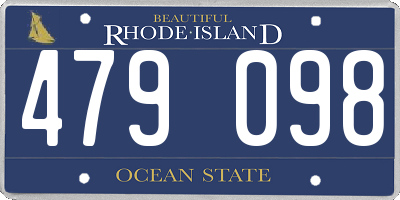 RI license plate 479098