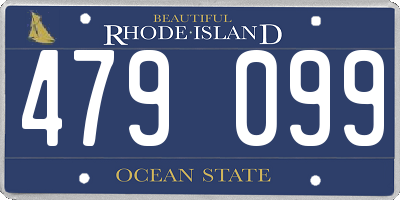 RI license plate 479099