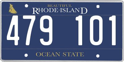 RI license plate 479101