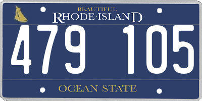 RI license plate 479105