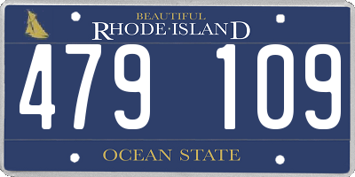 RI license plate 479109
