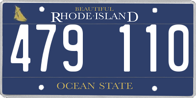 RI license plate 479110
