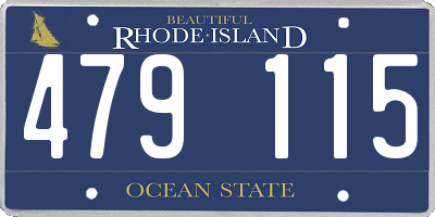 RI license plate 479115