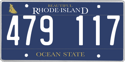 RI license plate 479117