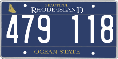 RI license plate 479118