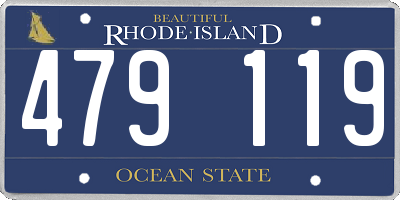 RI license plate 479119