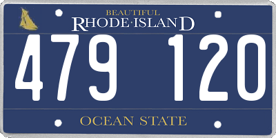 RI license plate 479120