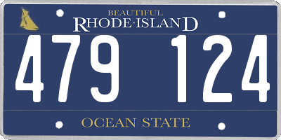 RI license plate 479124