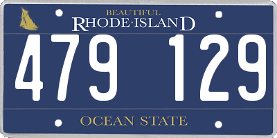 RI license plate 479129